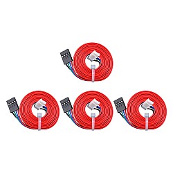 4pcs 스테퍼 모터 4 와이어 피치 커넥터가있는 1m 케이블