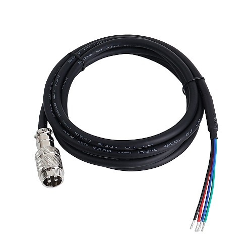 Nema 23 및 24 폐쇄 루프 스테퍼 모터용 GX16 항공 커넥터가 있는 1.7m(67) AWG20 모터 연장 케이블
