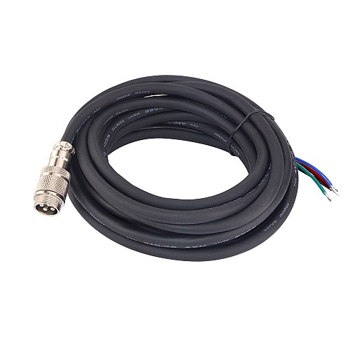 Nema 34 폐쇄 루프 스테퍼 모터용 GX16 항공 커넥터가 있는 4.7m(185) AWG18 모터 연장 케이블 Nema 34 폐쇄 루프 스테퍼 모터용 GX16 항공 커넥터가 있는 4.7m(185) AWG18 모터 연장 케이블