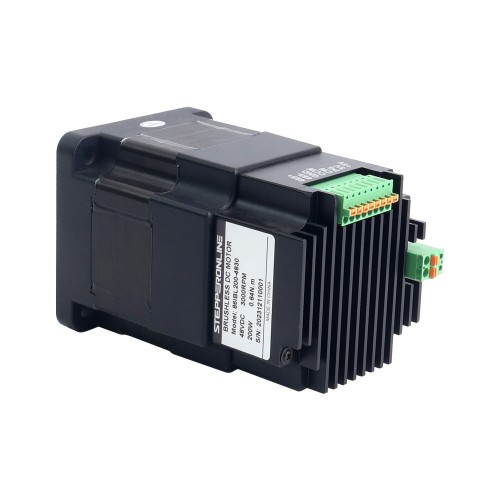 Nema 3486x86x138mm 통합 브러시리스 DC 모터 200W 48V 3000RPM 0.64Nm 4.17A 드라이버 포함