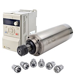 220V 2.2KW Φ80x210mm 수냉식 스핀들 모터 및 3HP 2.2KW 12.5A 가변 주파수 드라이브 키트