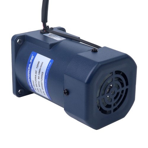 120W 110VAC 60Hz 90-1550RPM 0.72Nm(101.96oz.in) 플랜지 90mm 단상 AC 가변 속도 모터 - 5IK120RA-AF | StepperOnline