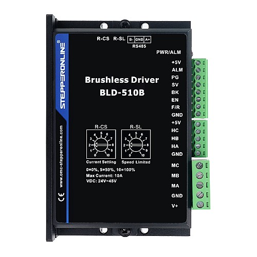 디지털 브러시리스 DC 모터 드라이버 12V-48VDC 최대 15.0A 400W