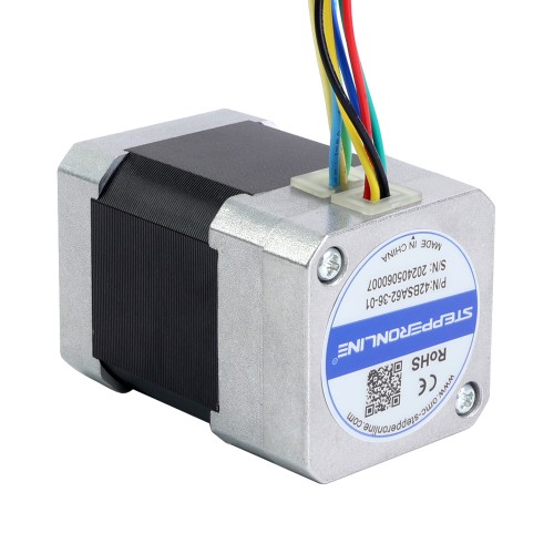 36V 3000RPM 0.16Nm 50W 2.20A 42x42x62mm BLDC 모터 - 42BSA62-36-01 | StepperOnline