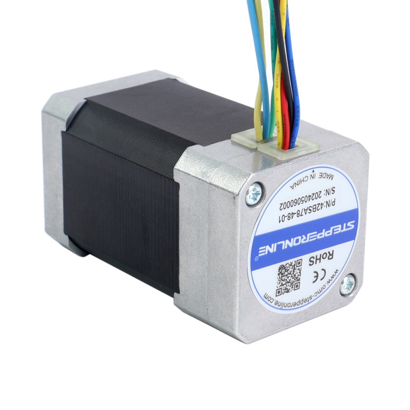 48V 3000RPM 0.24Nm 75W 2.40A 42x42x78mm BLDC 모터 - 42BSA78-48-01 | StepperOnline