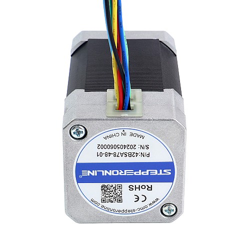 48V 3000RPM 0.24Nm 75W 2.40A 42x42x78mm BLDC 모터 - 42BSA78-48-01 | StepperOnline