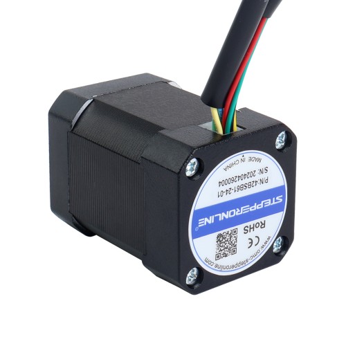 24V 3000RPM 0.125Nm 39W 2.30A 42x42x61mm BLDC 모터 - 42BSB61-24-01 | StepperOnline