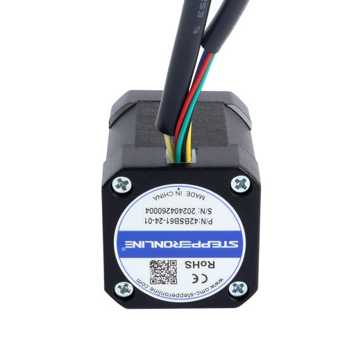 24V 3000RPM 0.125Nm 39W 2.30A 42x42x61mm BLDC 모터 - 42BSB61-24-01 | StepperOnline