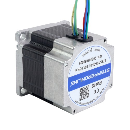 24V 3000RPM 0.2Nm 63W 3.60A 57x57x58mm BLDC 모터 - 57BSA58-24-01 | StepperOnline