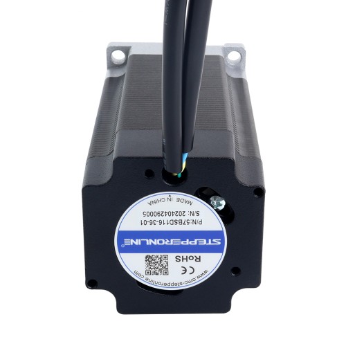 36V 3000RPM 0.6Nm 188W 7.20A 57x57x116mm BLDC 모터 - 57BSD116-36-01 | StepperOnline