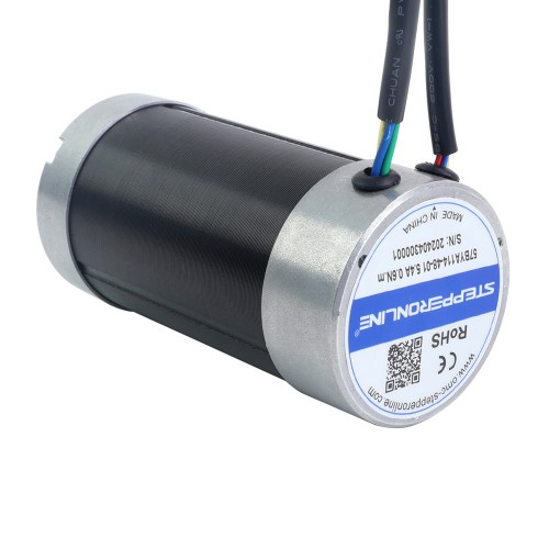 48V 3000RPM 0.6Nm 188W 5.40A Φ57x113.5mm BLDC 모터 - 57BYA114-48-01 | StepperOnline