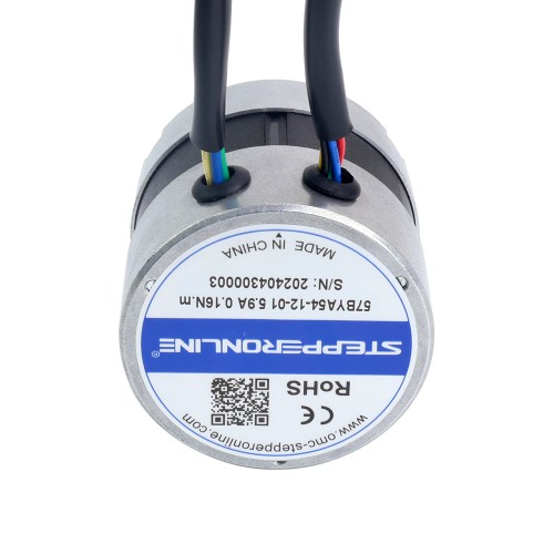 12V 3000RPM 0.16Nm 50W 5.90A Φ57x53.5mm BLDC 모터 - 57BYA54-12-01 | StepperOnline