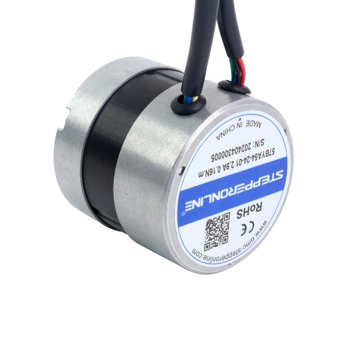 24V 3000RPM 0.16Nm 50W 2.90A Φ57x53.5mm BLDC 모터 - 57BYA54-24-01 | StepperOnline
