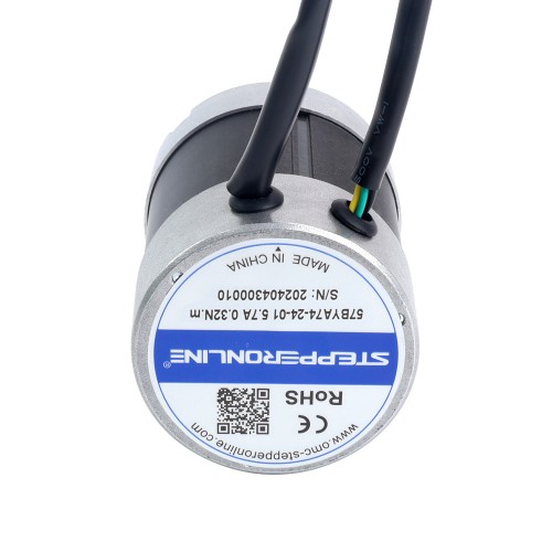 24V 3000RPM 0.32Nm 101W 5.70A Φ57x73.5mm BLDC 모터 - 57BYA74-24-01 | StepperOnline