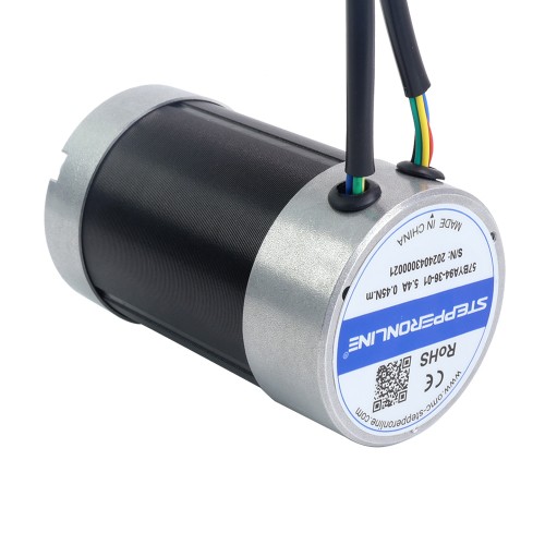 36V 3000RPM 0.45Nm 141W 5.40A Φ57x93.5mm BLDC 모터 - 57BYA94-36-01 | StepperOnline