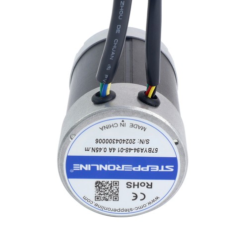 48V 3000RPM 0.45Nm 141W 4.00A Φ57x93.5mm BLDC 모터 - 57BYA94-48-01 | StepperOnline