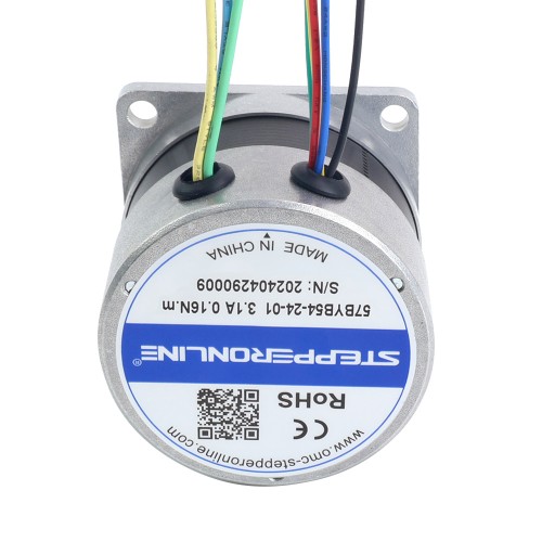 24V 3000RPM 0.16Nm 50W 3.10A 57x57x53.5mm BLDC 모터 - 57BYB54-24-01 | StepperOnline 24V 3000RPM 0.16Nm 50W 3.10A 57x57x53.5mm BLDC 모터 - 57BYB54-24-01 | StepperOnline