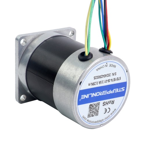 36V 3000RPM 0.29Nm 91W 3.50A 57x57x73.5mm BLDC 모터 - 57BYB74-36-01 | StepperOnline