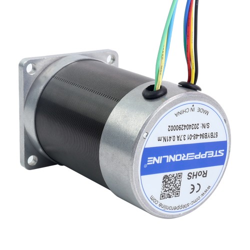 48V 3000RPM 0.41Nm 129W 3.70A 57x57x93.5mm BLDC 모터 - 57BYB94-48-01 | StepperOnline 48V 3000RPM 0.41Nm 129W 3.70A 57x57x93.5mm BLDC 모터 - 57BYB94-48-01 | StepperOnline