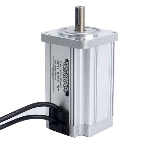 310V 3000RPM 2.38Nm 750W 3.2A 정사각형 80x80x130mm 브러시리스 DC 모터