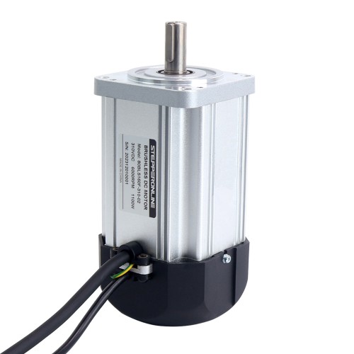 310V 6000RPM 1.75Nm 1100W 4.5A 정사각형 80x80x159mm 브러시리스 DC 모터(라디에이터 팬 포함)