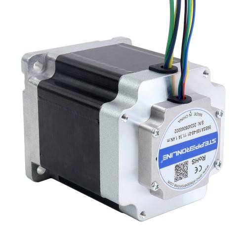 48V 3000RPM 1.4Nm 440W 11.70A 86x86x108mm BLDC 모터 - 86BSA108-48-01 | StepperOnline