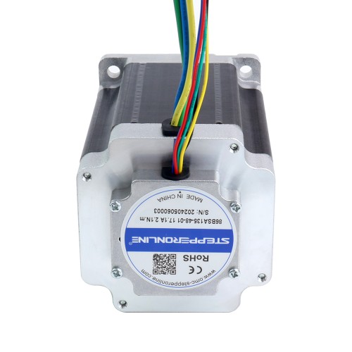 48V 3000RPM 2.1Nm 660W 17.10A 86x86x135mm BLDC 모터 - 86BSA135-48-01 | StepperOnline