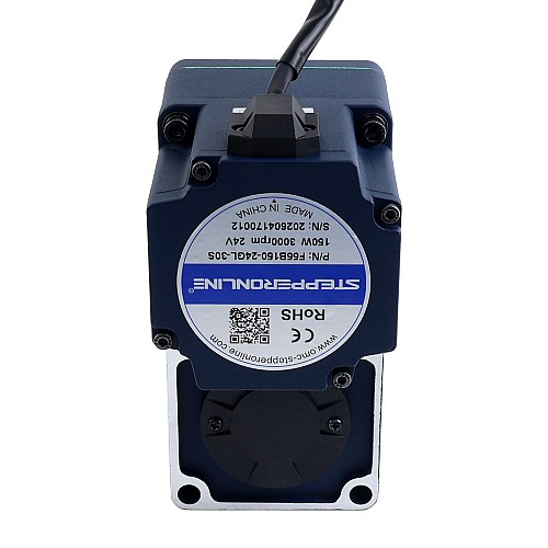 24V 150W 20RPM 50.00Nm(7080.58oz.in) 150:1 기어드 브러시리스 DC 모터 중공축 병렬 기어박스 - F55B150-24GL-30S/5GL150RC | StepperOnline UK