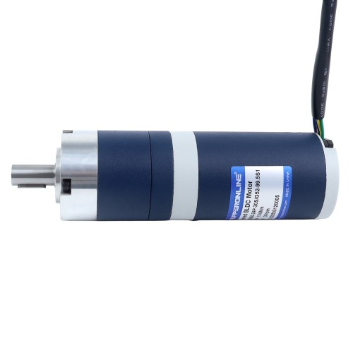 24V 60W 30.1RPM 기어드 브러시리스 DC 모터 13.80Nm(1954.24oz.in) 99.5:1 플래너터리 기어박스 - M52B60-24P-30S/G52-99.5S1 | StepperOnline