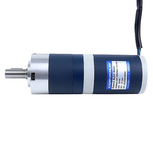 24V 90W 20.7RPM 기어드 브러시리스 DC 모터 30.00Nm(4248.35oz.in) 144.5:1 플래너터리 기어박스 - M62B90-24P-30S/G62-144.5S1 | StepperOnline