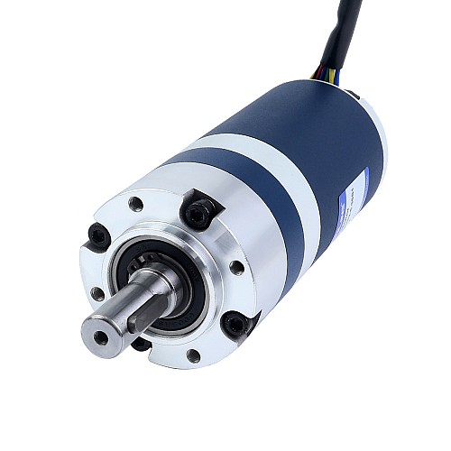 24V 90W 560RPM 기어드 브러시리스 DC 모터 1.38Nm(195.42oz.in) 5.36:1 플래너터리 기어박스 - M62B90-24P-30S/G62-5.36S1 | StepperOnline
