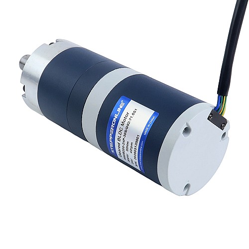 24V 200W 42RPM 기어드 브러시리스 DC 모터 33.00Nm(4673.18oz.in) 71.5:1 플래너터리 기어박스 - M82B200-24P-30S/G82-71.5S1 | StepperOnline