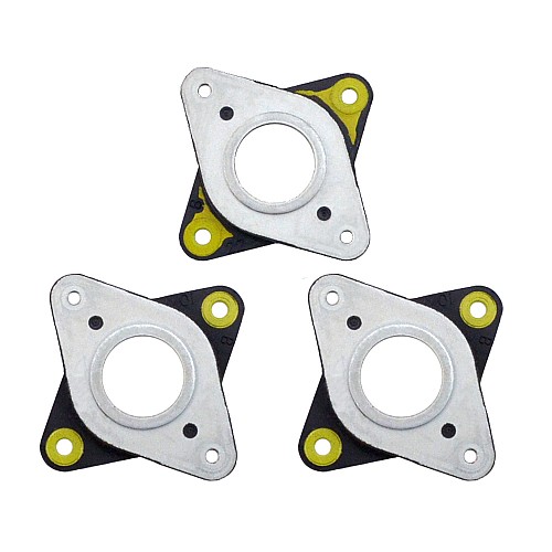 3 Pcs NEMA 17 스테퍼 강철 및 고무 진동 댐퍼 4 M3 나사 포함