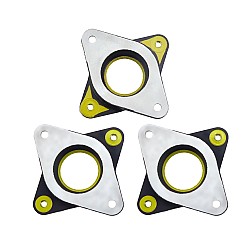3 Pcs NEMA 17 스테퍼 강철 및 고무 진동 댐퍼 4 M3 나사 포함