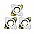 3 Pcs NEMA 17 스테퍼 강철 및 고무 진동 댐퍼 4 M3 나사 포함