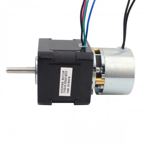 Nema 17 스테퍼 0.45Nm(64oz.in) w/ 브레이크 마찰 토크 0.25Nm(35.4oz.in)