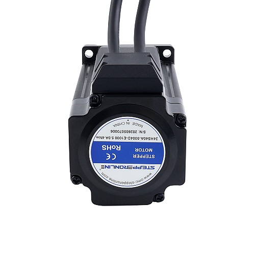 S 시리즈 표준 Nema 24 폐쇄 루프 스테핑 모터 4.0Nm(566.45oz.in) 엔코더 1000PPR(4000CPR) - 24HS40A-5004D-E1000 | StepperOnline