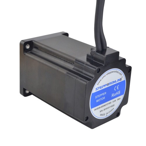 E 시리즈 Nema 34 폐쇄 루프 스테퍼 모터 9Nm(1274.5oz.in) 인코더 1000PPR(4000CPR)