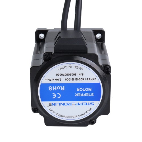 S 시리즈 Nema 34 폐쇄 루프 스테퍼 모터 4.3Nm(608.93oz.in) 인코더 1000PPR(4000CPR) - 34HS31-6004D-E1000 | StepperOnline