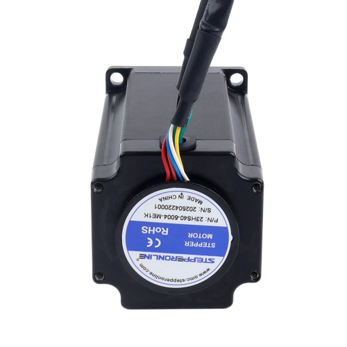 Nema 23 클로즈드 루프 스테퍼 모터 3.00Nm(424.83oz.in) 자기 엔코더 1000PPR(4000CPR) - 23HS40-5004-ME1K | StepperOnline