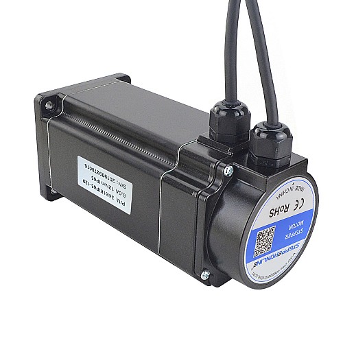 P 시리즈 IP65 방수 Nema 34 폐쇄 루프 스테퍼 모터 12Nm(1700oz.in) 인코더 포함 1000PPR(4000CPR)