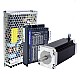 TES 시리즈 1축 스테핑 CNC 키트 3.0Nm(424.83oz.in) Nema 23 스테핑 모터 및 드라이버 DM542TE 및 전원 공급 장치 - 1-DM542TE-S30 | StepperOnline