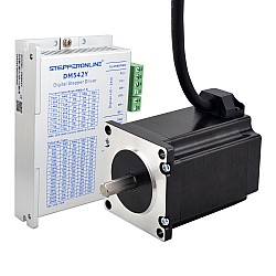 Nema 23 스테퍼 모터 키트 안면 마스크 기계 및 인공 호흡기 용 1.85Nm 8mm 단일 샤프트 COVID-19 N95 PPE