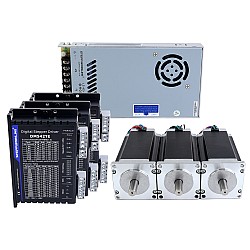 TES 시리즈 3축 CNC 라우터 키트 3.0Nm(424.83oz.in) Nema 23 스테핑 모터 및 드라이버 DM542TE 및 전원 공급 장치