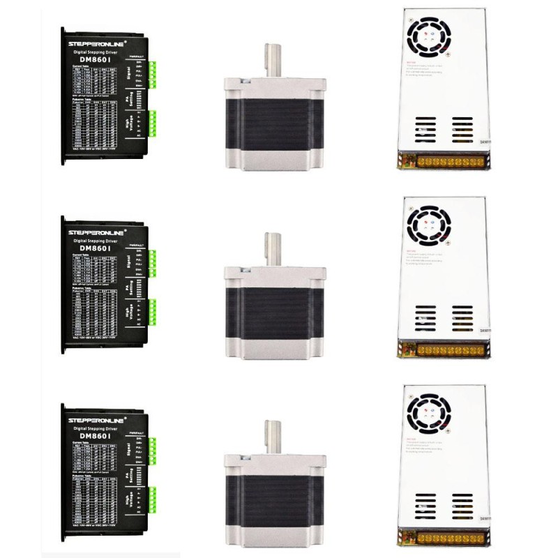 3축 CNC 라우터 키트 4.5Nm(637oz.in) Nema 34 스테퍼 모터 및 드라이버