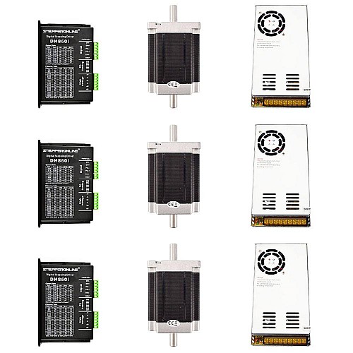 3축 CNC 라우터 키트 8.5Nm(1204oz.in) Nema 34 스테퍼 모터 및 드라이버