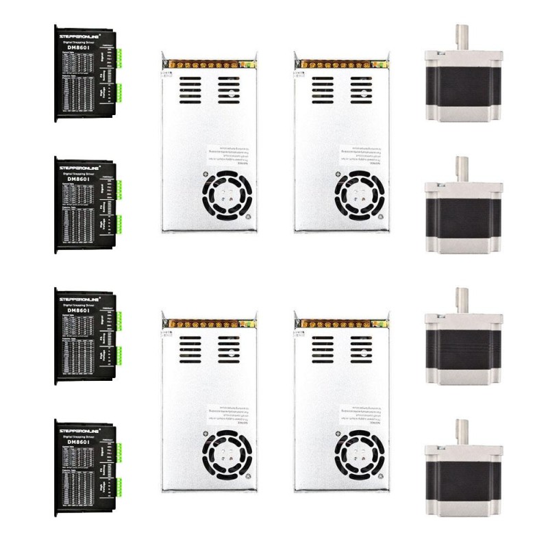 4축 CNC 라우터 키트 4.5Nm(637oz.in) Nema 34 스테퍼 모터 및 드라이버