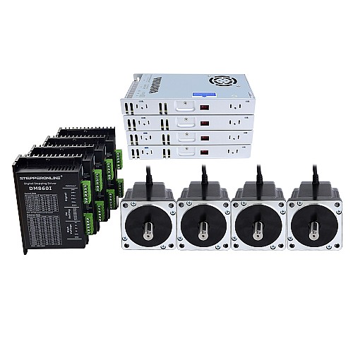 4축 스테퍼 CNC 키트 8.0Nm(1132.89oz.in) Nema 34 스테퍼 모터 및 드라이버 및 60V 전원 공급 장치