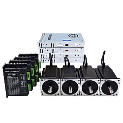 4축 CNC 라우터 키트 13.0Nm(1841oz.in) Nema 34 스테퍼 모터 및 드라이버 및 60V 전원 공급 장치