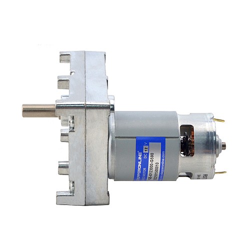 브러시 12V DC 기어 모터100Kg.cm/4RPM w/ 590:1 직사각형 평 기어박스